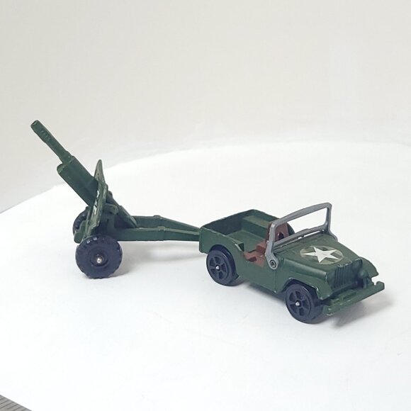 Historical Miniatures - Loose Miniatures Corgi Willys Jeep EX Canon - Picture 4 of 9